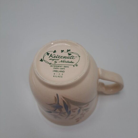 Keltcraft Noritake Kilkee 9109 Coffee Tea Cup Butterfly Blue Floral Replacement - Picture 10 of 11